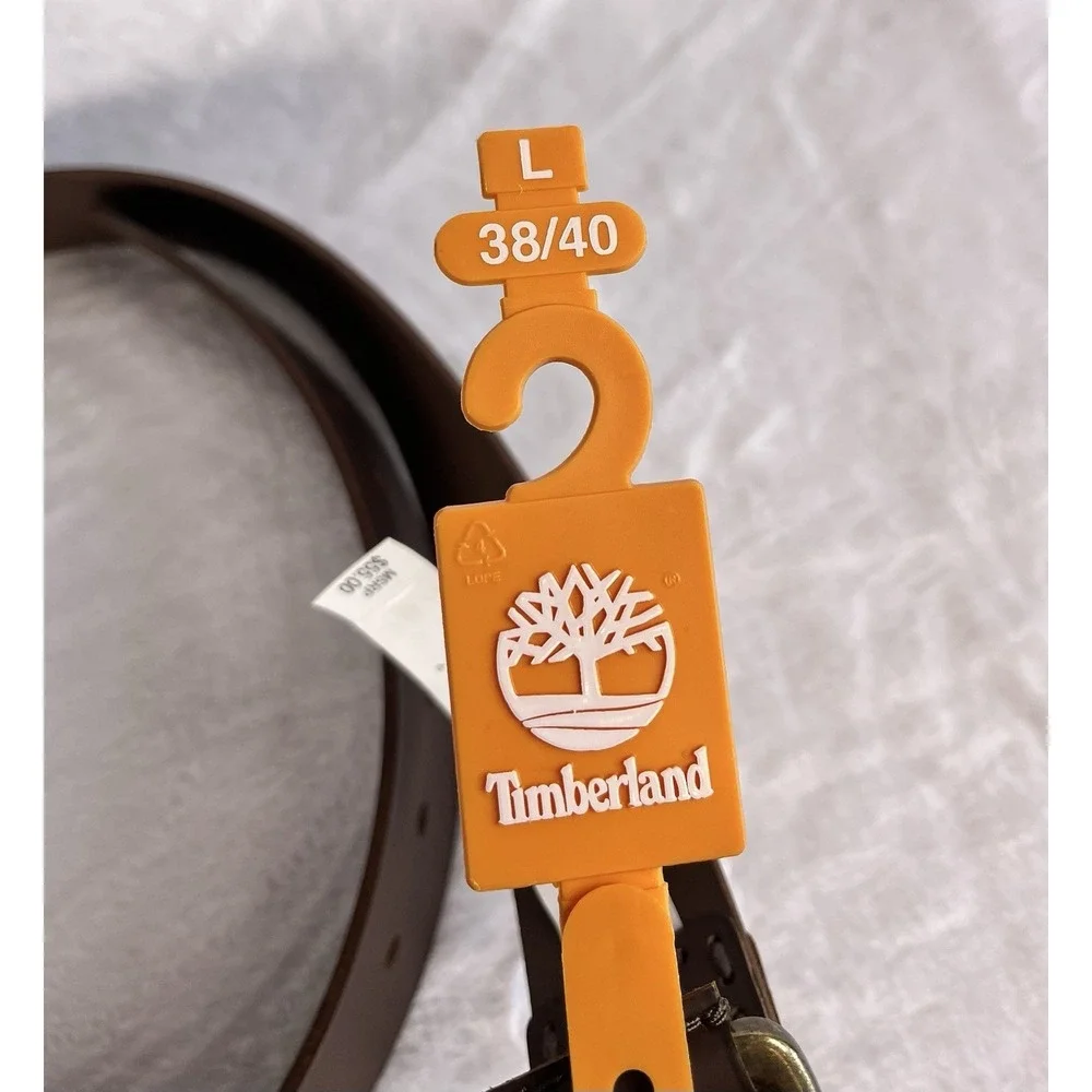 Timberland Men's Casual Genuine Leather‎ Belt Brown B75392 SIZE Lg 38-40 $55